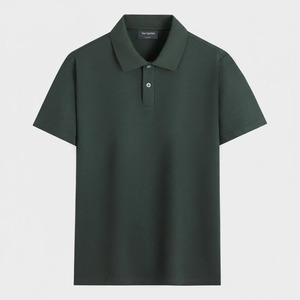 Polo de manga corta liso básico Regular Fit estilo casual para hombre - Product Image 4