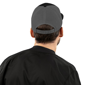 Gorra de camionero de malla transpirable Snapback ajustable impresa personalizada perfecta para ropa informal deportes al aire libre y promoción de Marca - Product Image 3