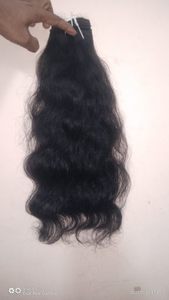 Prix de gros un donneur Bundles de cheveux indiens non transformés 100% perte et emmêlement sans cuticule alignée Extensions de cheveux humains. - Product Image 5