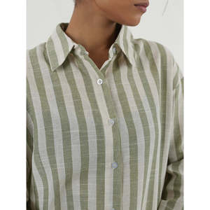 VERDI เสื้อเชิ้ตผ้าฝ้ายป๊อปลินทรงปกติ ปกเสื้อเรียบง่าย แฟชั่นสำหรับฤดูใบไม้ผลิ/ฤดูร้อน WC444 - Product Image 5