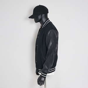 OEM personnalisé vente en gros hiver Baseball vêtements d'extérieur unisexe Letterman plaine blanc Varsity vestes avant Logo personnalisé broderie 2026 - Product Image 4