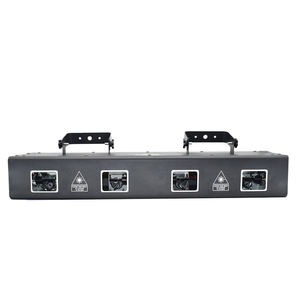 Luz láser RGB completa de cuatro cabezales rectangular 3W 15W Night Club KTV Disco luces de escenario con emisión Azul Rojo verde amarillo - Product Image 6
