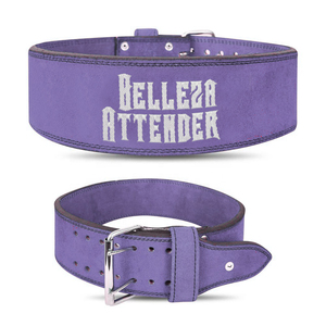 Genuine leather steel buckle single prong power weight lifting belt suede leather double prong belt bodybuilding training - Product Image 6