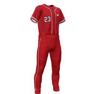 Uniformes de Béisbol Personalizados de Color Sólido, Transpirables, Hechos a Mano en Pakistán, 100% Poliéster, los Más Vendidos - Product Image 2