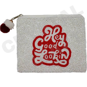 LOVE Porte-monnaie personnalisé en perles de rocaille Porte-monnaie magnifique avec accessoires à la mode - Product Image 5