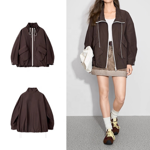 Trench-coat pour femme - Nouvelle arrivée automne, trench-coat léger décontracté pour l'extérieur, surdimensionné, vestes personnalisées avec logo - Product Image 1