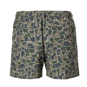 High Waist Breathable <b>Camo</b> <b>Shorts</b> 100% Cotton Solid Pattern for Basketball Training Jogging-High Street OEM Service Available - Product Image 2