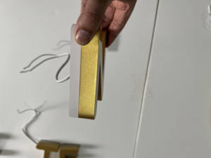 BOYANG <span class=keywords><strong>Lettere</strong></span> <span class=keywords><strong>3D</strong></span> Personalizzate in Metallo Dorato con Scanalature, Acciaio Inossidabile Verniciato, Elettroplaccato, Acrilico, Retroilluminazione LED per Insegne Aziendali da Esterno - Product Image 5