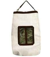 Sac à foin équestre personnalisé de haute qualité avec bordure, durable, design à 2 flocons, fabriqué au Pakistan