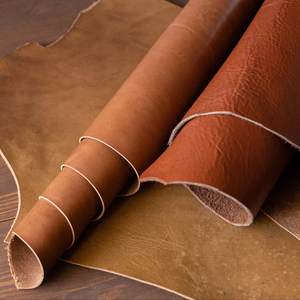 100% Eco-Friendly Vegetable Tanned <b>Leather</b> Material Variety Color Customizable Tumbled <b>Leather</b> for Shoes and Belts <b>Tan</b> Veg - Product Image 1