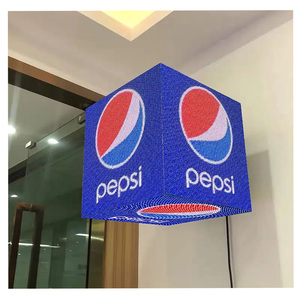Sáng Tạo Tùy Chỉnh Ngoài Trời 5-Hai Mặt Cửa Hàng Dấu Hiệu <span class=keywords><strong>LED</strong></span> <span class=keywords><strong>Cube</strong></span> Màn Hình Quảng Cáo Điện Tử Màn Hình Ngoài Trời <span class=keywords><strong>LED</strong></span> <span class=keywords><strong>Cube</strong></span> Hiển Thị - Product Image 1