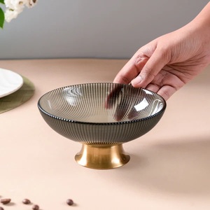 Bol de service en verre lavable au design européen de luxe, finition blanche, pour table, décoration de la maison, cuisine, hôtel, restaurants, fêtes TQC - Product Image 2