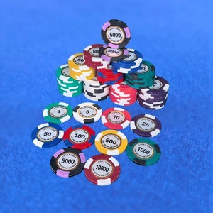 Fichas de Póker de Arcilla de 40mm y 14G, Lisas, Directas de Fábrica, con Adhesivo para Logotipo Personalizado, Centro con Diseño de Pelota de Golf, Regalo para Sala de <span class=keywords><strong>Casino</strong></span> - Product Image 2