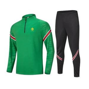 Traje de entrenamiento clásico al por mayor, ropa deportiva informal con media cremallera, chándal deportivo a rayas con bloqueo de Color para niños, conjuntos deportivos - Product Image 4