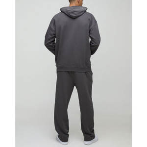 Sudadera con Capucha de Estilo Urbano para Hombre, Logotipo Personalizado al por Mayor, Sudadera Ligera de Algodón y Felpa con Hombros Caídos - Product Image 2