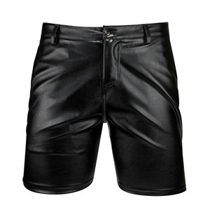 Superior Quality Men's Button Closure Leather Shorts Factory Made Sheepskin Leathers Made Short Pants For Adults <b>Boys</b> Clothing - Product Image 1