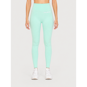 High Waist Seamless Yoga <b>Leggings</b> Mint Green Four Way Stretch Full Length Sports Tights for <b>Women</b> High Waist - Product Image 1