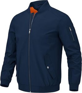 Venta al por mayor personalizado hombres bombardero acolchado invierno Taslan chaqueta de cuello alto con piel varias opciones de cierre de cremallera para el otoño - Product Image 6