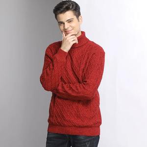 Sweat-shirt zippé pour hommes de haute qualité 100% coton Design élégant nouveau col roulé respirant brodé uni teint automne - Product Image 6