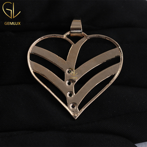 Fourniture directe d'usine pendentif coeur personnalisé pierre de naissance de la mère et pendentif nom gravé cadeau de noël pour maman - Product Image 3