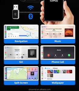 Adaptador Inalámbrico CarPlay 2 en 1 Universal y Portátil, USB/Bluetooth, WiFi Integrado, Compatible con Autos Apple y Android - Product Image 5