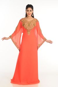 Robe de mariée musulmane traditionnelle en perles et sequins, légère et faite à la main, taille 'D'-Plus, Kaftan Abaya Dubaï, vente en gros AWAIS HOUSE - Product Image 2
