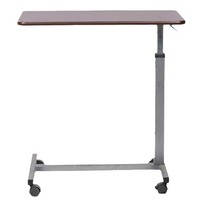 Table de lit mobile avec roulettes, réglable en hauteur, pour soins médicaux et repas, idéale pour hôpitaux et maisons de retraite