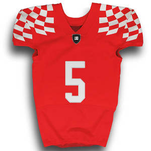 Nouveauté 2025 – Maillots de football américain personnalisés 100 % polyester sublimé, respirants, à manches courtes, grandes tailles, gris, avec coutures, UPF - Product Image 1