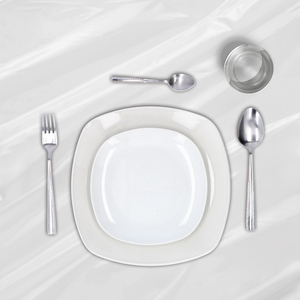 Rotolo di tovaglia in tela cerata antimacchia, 140 cm x 20 metri. Trasparente - Product Image 3