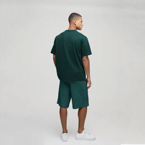 Pantalones vaqueros holgados de corte medio de algodón 100% verdes de verano personalizados del fabricante, diseño minimalista Vintage sólido, respetuoso con el medio ambiente - Product Image 2