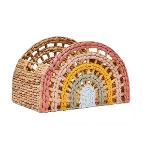 Nice style Water Hyacinth rainbow Storage <b>Basket</b> from Vietnam Wholesale Organizing <b>Basket</b> <b>bathroom</b> <b>Basket</b> - Product Image 1