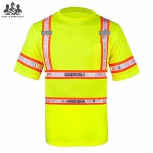 Camisetas de Seguridad de Alta Visibilidad 2025 Premium, Logotipo Personalizado, Venta al por Mayor, 100% Algodón, Impermeables, Reflectantes, Anti-UV, Transpirables - Product Image 3