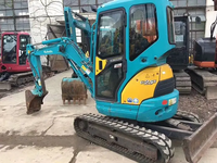 Miniexcavadora usada original japonesa para Kubota U25, excavadora pequeña de 2,5 toneladas con motor central, tipo móvil sobre orugas U25 U15 U17 U30