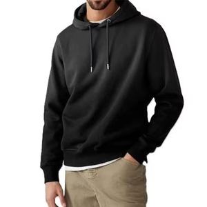 Venta caliente Hombres Sudadera con capucha Logotipo personalizado Transpirable Fitness Wear Sudadera con capucha Último diseño Patrón sólido Streetwear Hombres Sudadera con capucha Ajuste relajado - Product Image 4