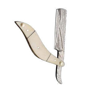 Vente chaude Damas Rasoir De Coiffeur À Bord Droit Salon Qualité Rasoir De Sécurité Jetable À Bord Unique Manche En Bois pour Le Rasage Des Hommes - Product Image 2