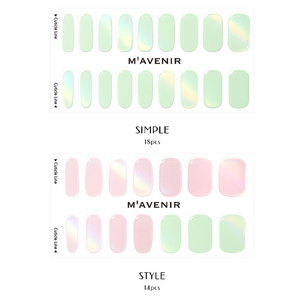 HOLOGRAM CANDY InstaWrap-Pegatinas de uñas de gel sin lámpara, & Stick Peel, apariencia de salón instantánea (32PCS) - Product Image 3