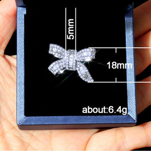 ขายส่ง emreld ตัดทองแหวนหมั้นสำหรับผู้หญิง10K 14K 18K VVS Moissanite 925เงินมรกตเพชรสดใส - Product Image 5