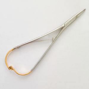 Aguja Mathieu para Instrumentos, Punta Estrecha de Carburo de Tungsteno, Punta Dentada Dorada, Pinzas para Sujetar Agujas Dentales - Product Image 6