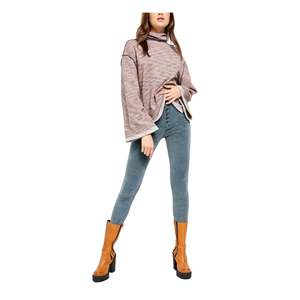 Pantaloni in velluto a coste verde acqua da donna Free People, taglia 3XL, con chiusura elastica in vita, bottoni decorativi in tela traspirante e tecnica effetto stropicciato - Product Image 1