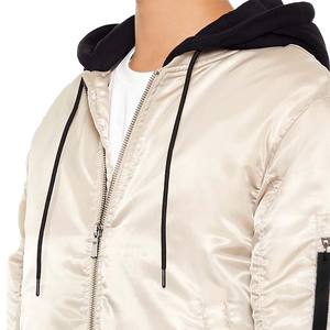 Chaqueta de gran tamaño personalizada para hombre poliéster Boxy Fit chaquetas Vintage parche bordado personalizado sudaderas con capucha chaqueta fabricante - Product Image 4