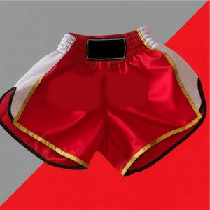Shorts de boxe Muay Thai légers en satin pour hommes, shorts d'entraînement de combat - Product Image 1