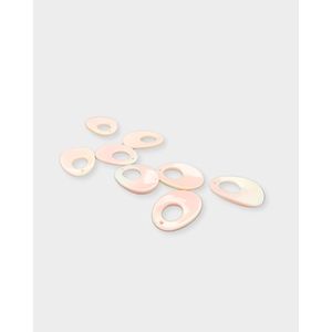 Pink Queen <b>Conch</b> Oval <b>Ring</b> Rose Gold Plated Fashion Shell Jewelry - Product Image 3