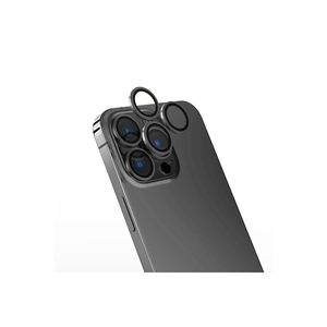 Protection d'objectif d'appareil photo Netzy gris foncé premium pour iPhone 15 Pro SAFA CL-13 compatible - Product Image 1