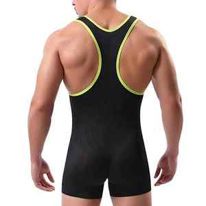 Haute Qualité Sublimé En Gros 100% Polyester Séchage Rapide Respirant Personnalisé Couleur Logo Lutte Singlet pour Hommes Power Hint - Product Image 5