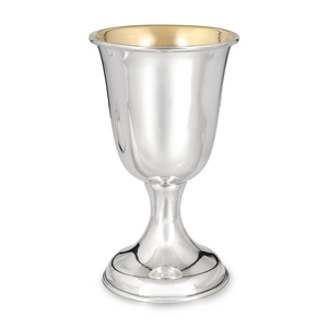 10 oz Shabat Holidays kiddush Cup Shabbat Judío Religioso Bendición Copa de Vino Latón Y Color Plata - Product Image 1