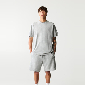 Vente en Gros T-shirts 380gsm 100% Coton T-shirts Décontractés Surdimensionnés pour Hommes T-shirts Streetwear Uni de Haute Qualité avec Logo Personnalisé - Product Image 6