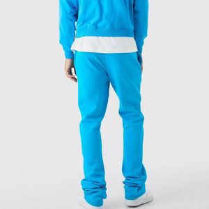 Logo personnalisé pour hommes, joggings empilés avec poches latérales, top ventes, joggers évasés décontractés pour hommes en vente en ligne, pantalons de survêtement pour hommes - Product Image 3