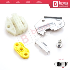 คลิปยึดกระจกหน้าต่าง BWR5008+BWR19+BWR55 แผ่นเชื่อมโลหะด้านหลังซ้าย สำหรับ Vectra B W210 S210 9-3 900 - Product Image 3