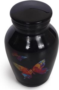 High Quality Aluminium Keepsake <b>Urns</b> Hot Selling Metal <b>Mini</b> Cremation <b>Urns</b> With Red Wine Color - Product Image 4