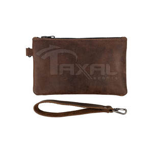 Nouveau design d'embrayages en cuir de vachette de couleur unie Service OEM Vente en gros d'embrayages en cuir de vachette - Product Image 4